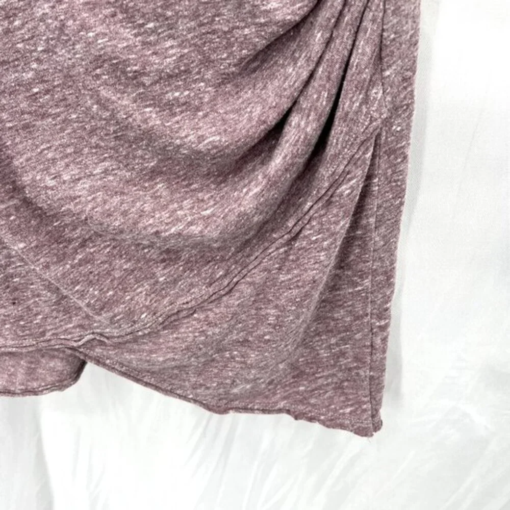 Free People FP beach pullover‎ t-shirt dress 3/4 sleeve casual comfy mauve M